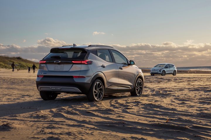Chevrolet Bolt EV on the beach