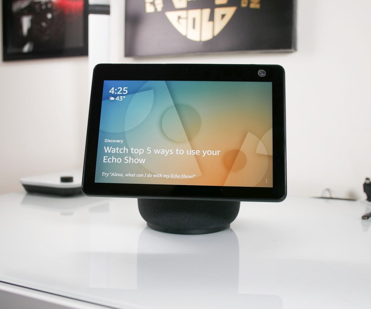 Amazon Echo Show 10 (3rd Gen) on desk