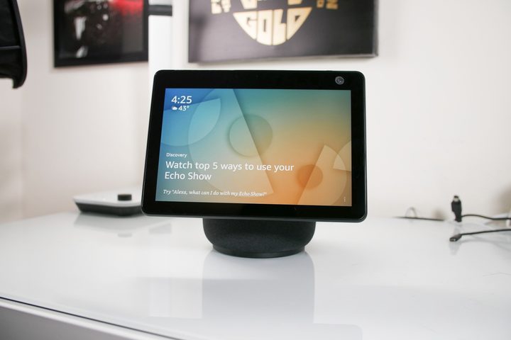 Amazon Echo Show 10 (3rd Gen) on desk
