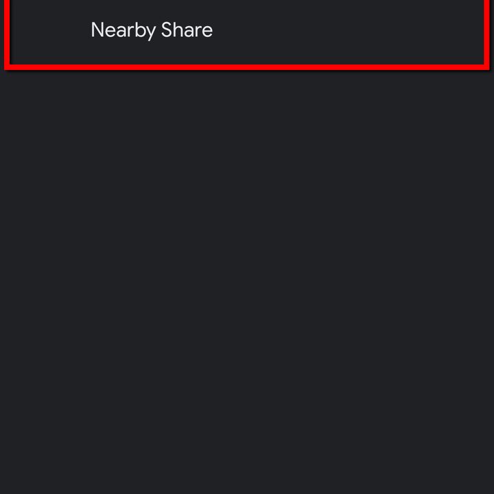 Android 11 Tap Nearby Share