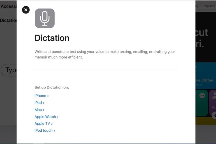 Image of Apple Dictation