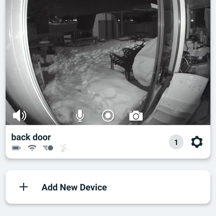 Screenshot of Arlo App