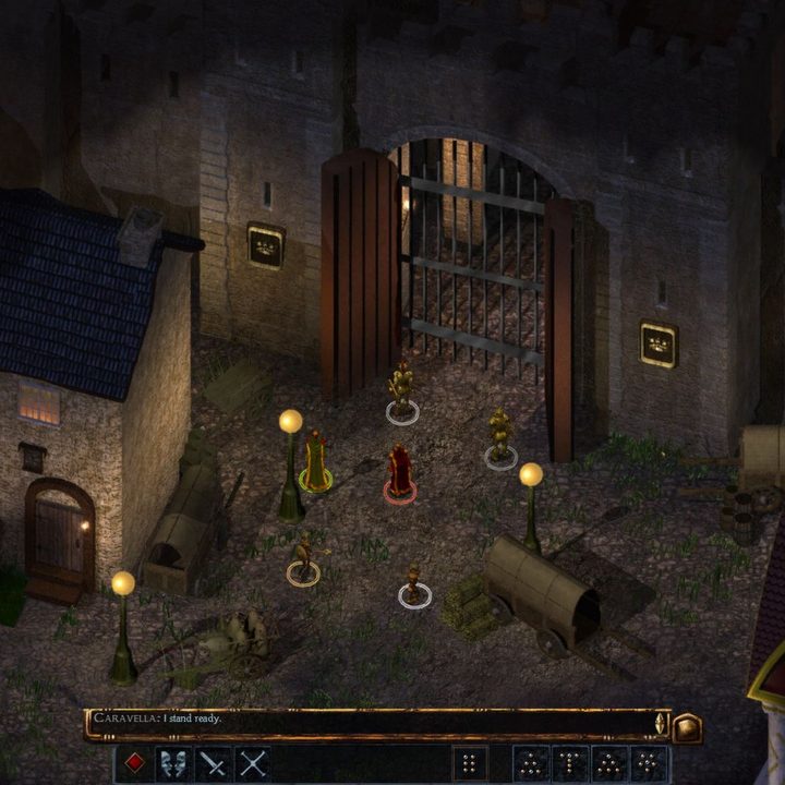 Baldur's Gate: Enhanced Edition gameplay on iOS.