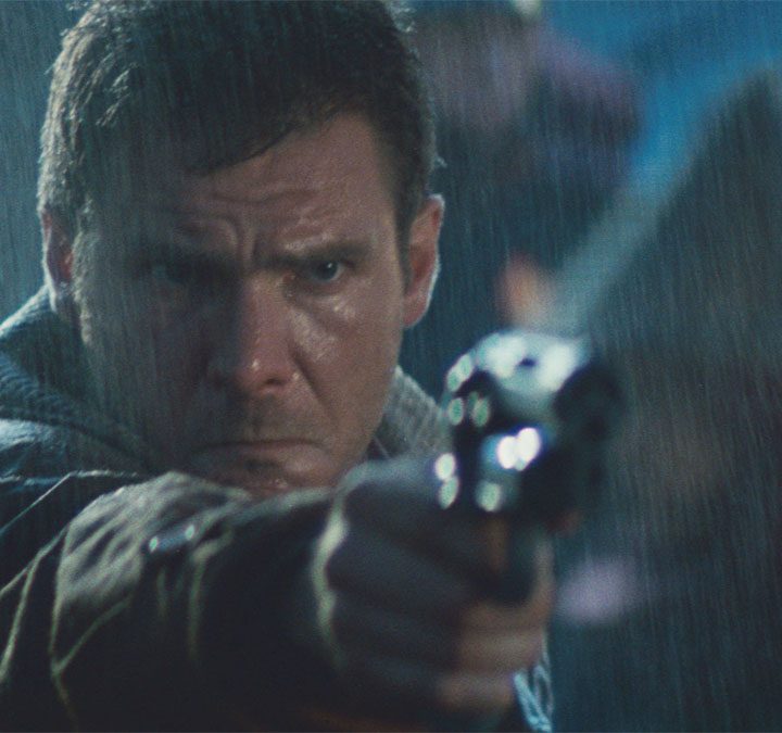 Harrison Ford in Blade Runner.