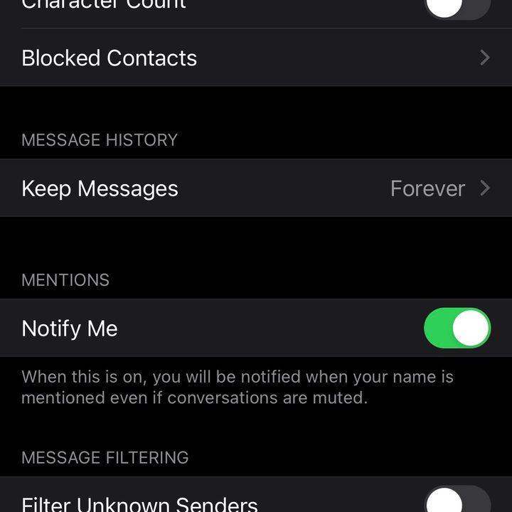 Clear Message History