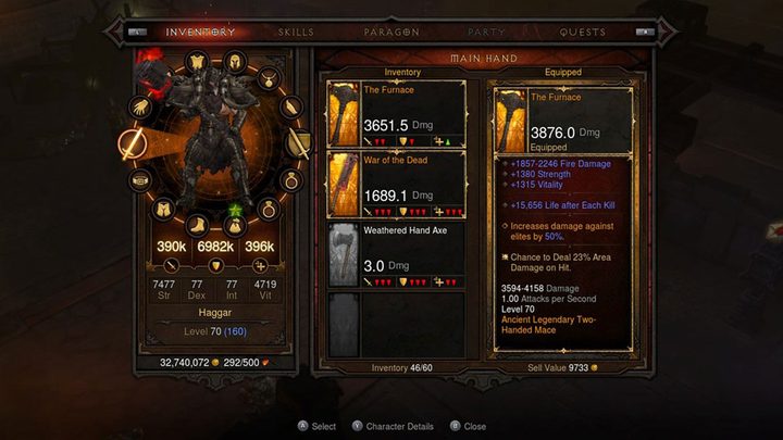 Diablo III gear