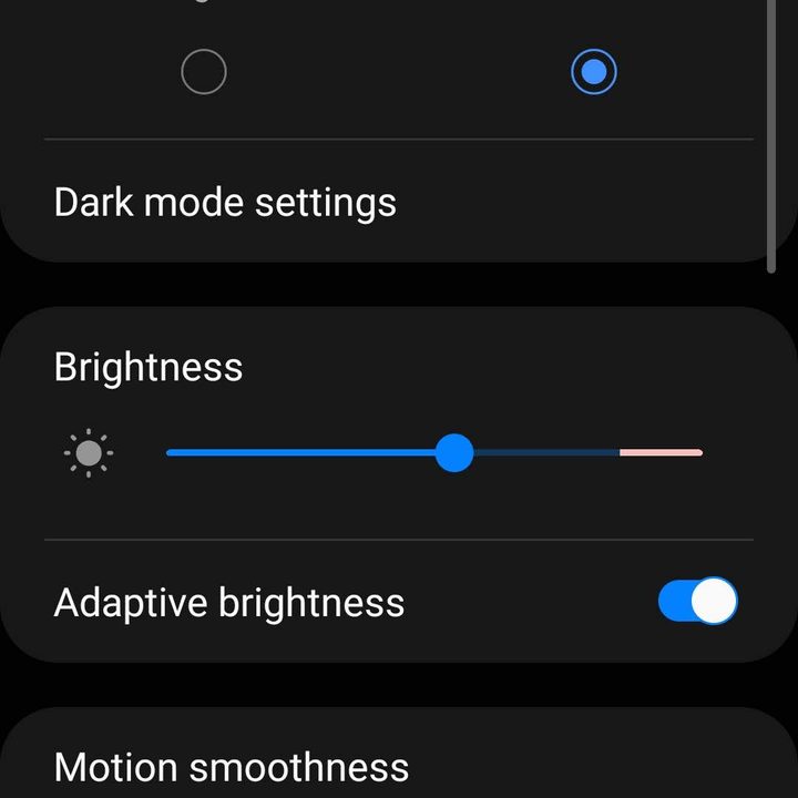 Samsung Settings Menu