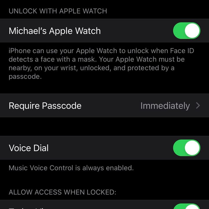 Unlocking iPhone with Apple Watch