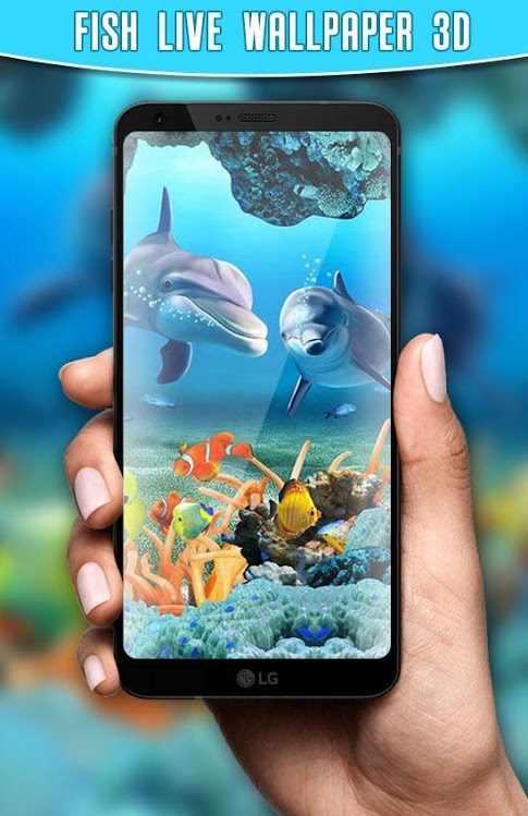 Fish Live Wallpaper with porpoises.
