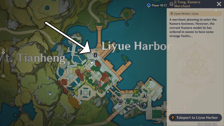 Genshin Impact camera event quest location