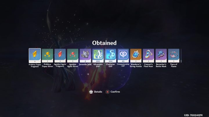 Primo Geovishap rewards
