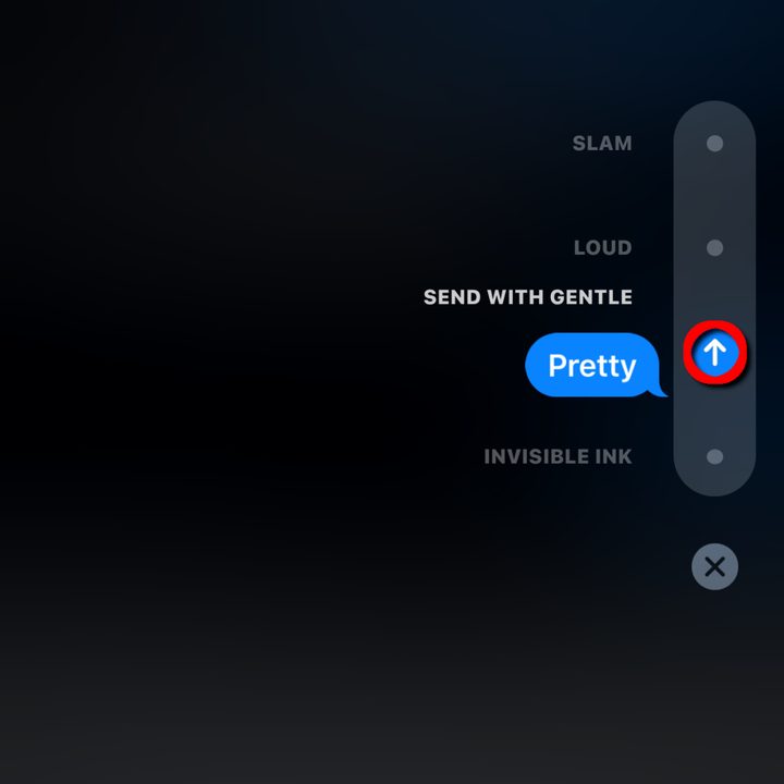 iMessage Gentle Effect