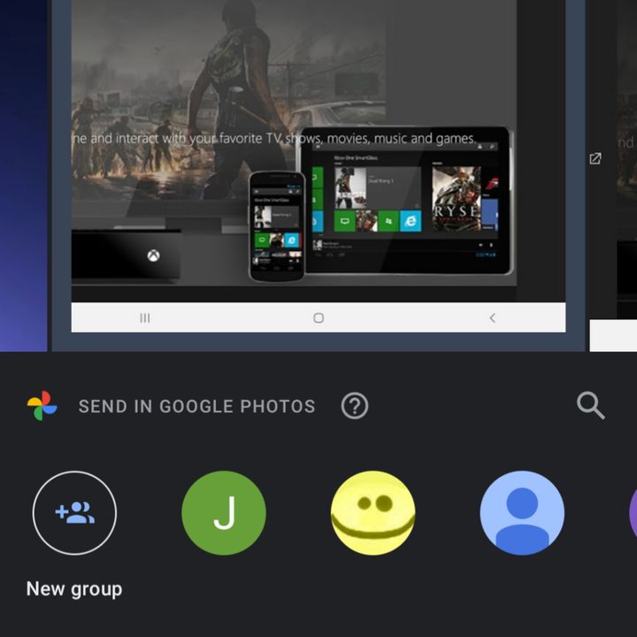 Google Photos Tap Nearby Share