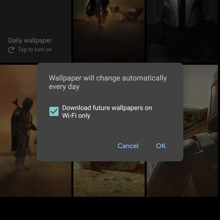 how to change wallpaper on android smartphone pixel 4