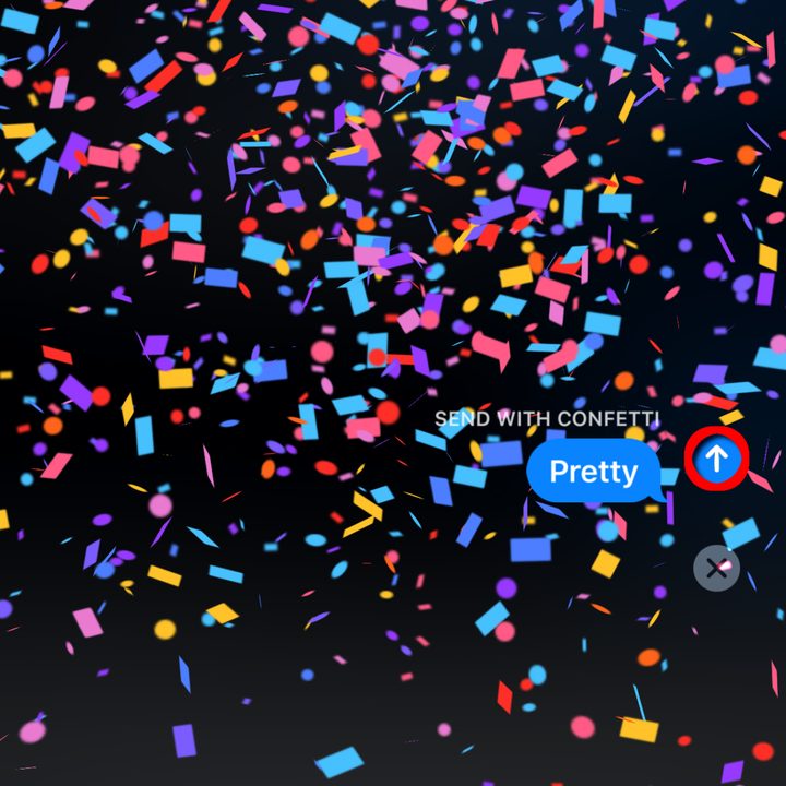 iMessage Confetti Effect
