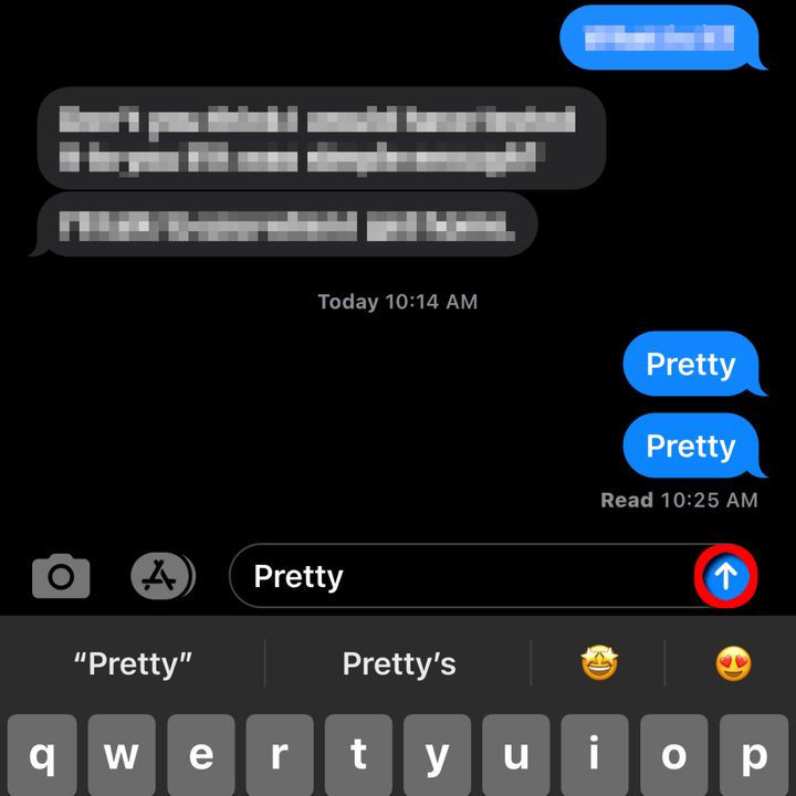 iOS 14 Send Message