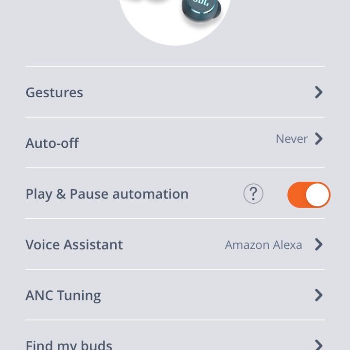 JBL Reflect Mini NC Headphones app