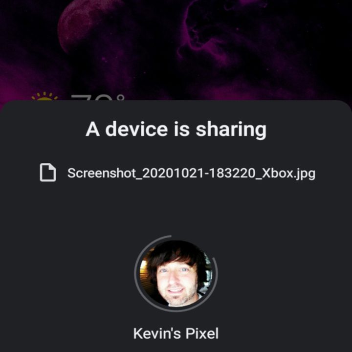 how to use nearby share on android accept file fixed scale