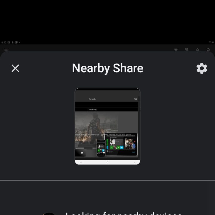 Nearby Share Looking for Devices