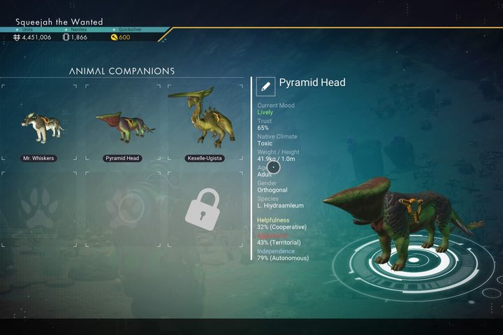 no man's sky pets