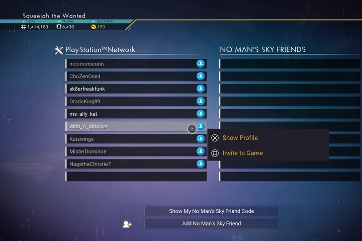 No Man's Sky invite