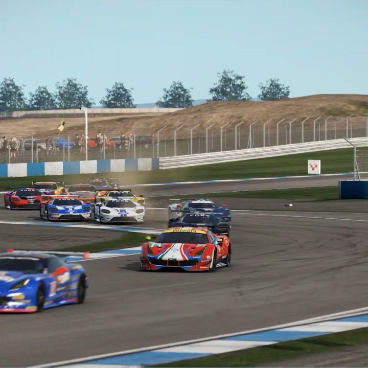 Cars racing in Project Cars 2.