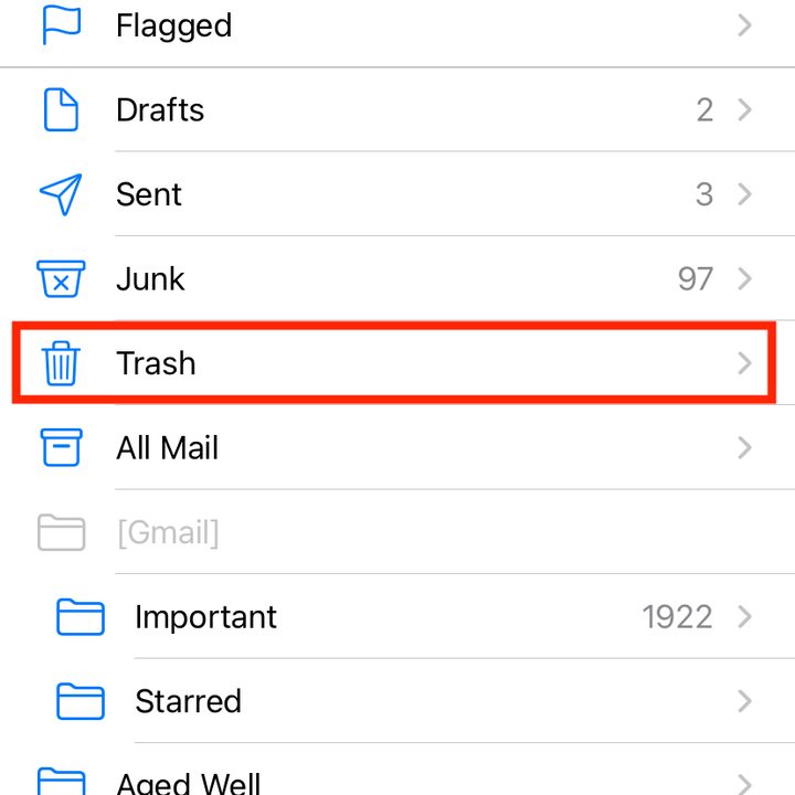 Retrieving emails