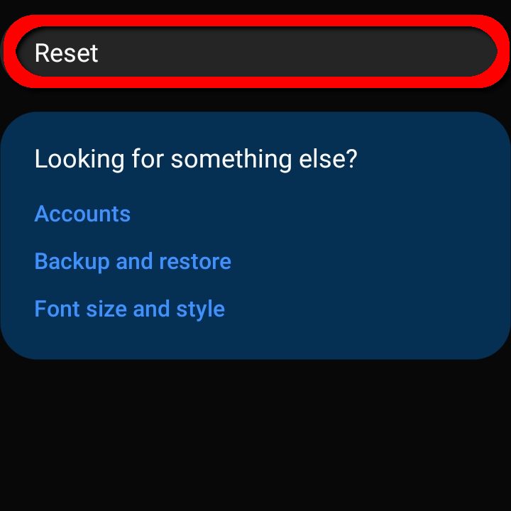 Samsung Android 10 Reset Phone