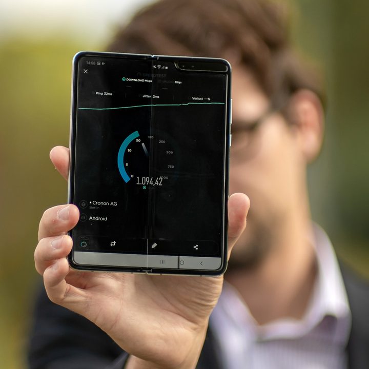 Galaxy Fold 5G Speed test