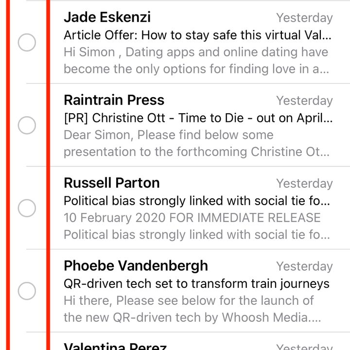 Selecting messages