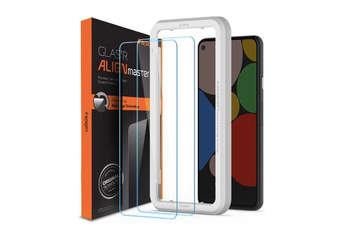 Spigen AlignMaster GLAS.tR Screen Protector for Google Pixel 5