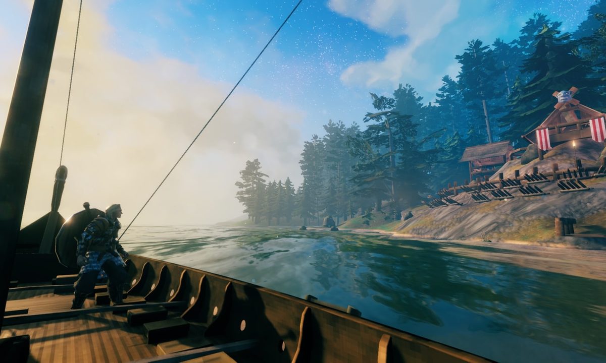 Boat in Valheim.