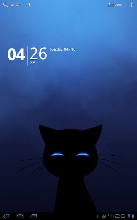Stalker Cat Wallpaper with cat at bottom.