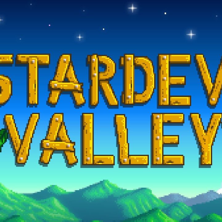 Stardew Valley title screen on iOS.