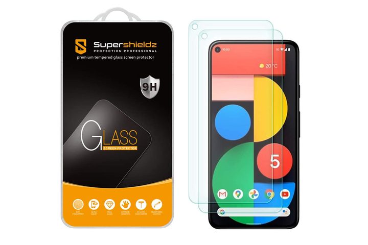 Supershieldz Tempered Glass Screen Protector 2-Pack for Google Pixel 5