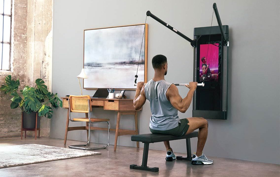 Tonal Home Gum arm training.