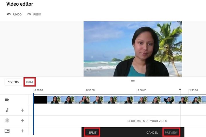 Trim Zoom meeting recording on YouTube screenshot