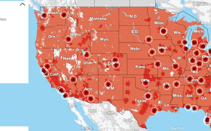 Verizon 5G coverage.