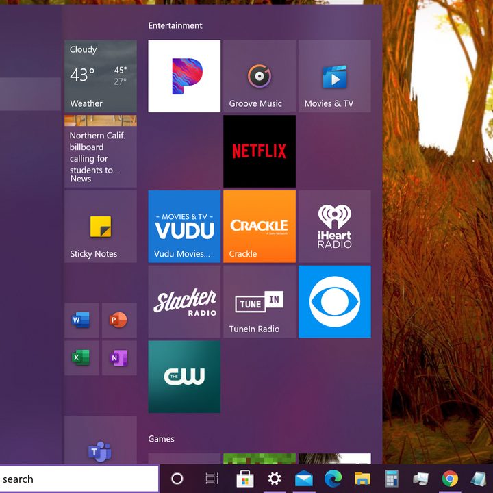 Windows 10 Start Menu All Apps List