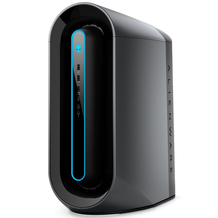 The Alienware Aurora R12 gaming PC tower on a white background.