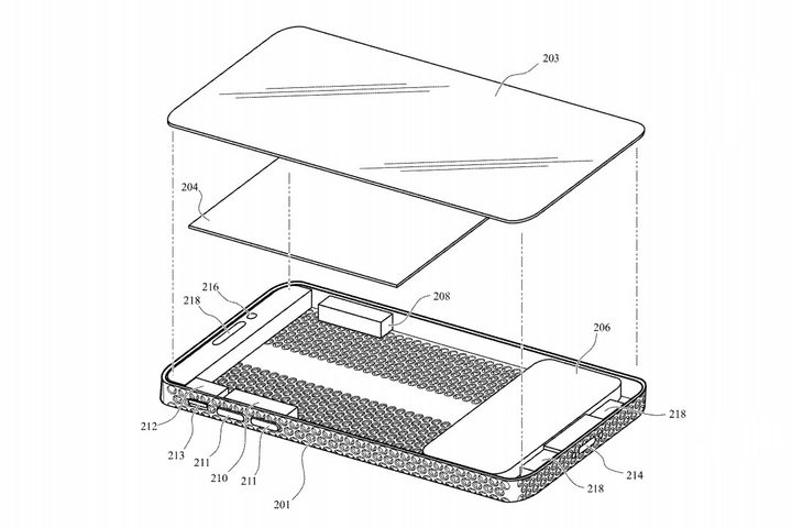 Apple cheese grater design for the iPhone