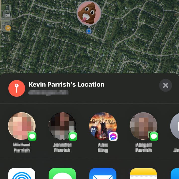 how to share location iphone apple maps method