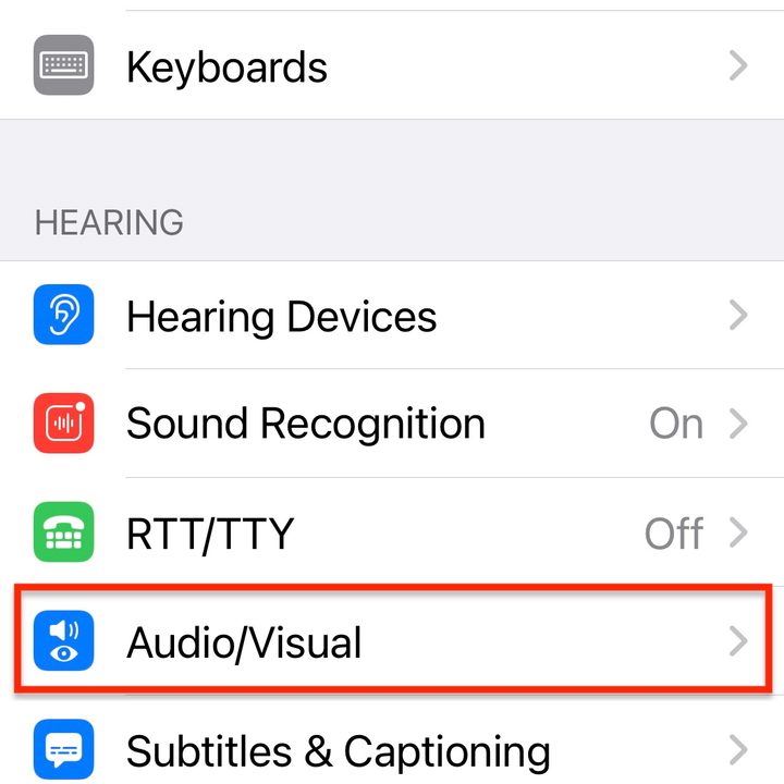 Audio accommodations