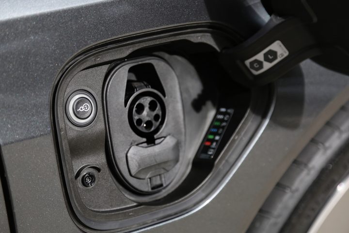 Charging port on the 2021 Audi e-tron GT