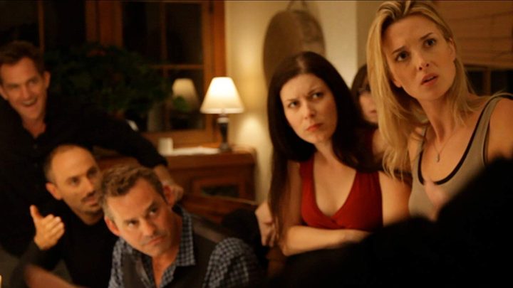 The cast of Coherence looking to their left.
