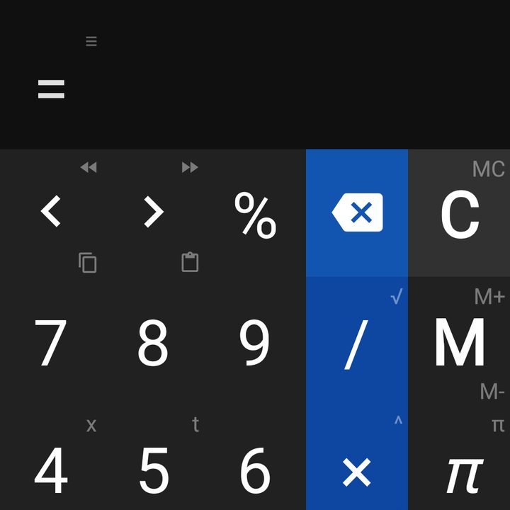 Calculator++ buttons