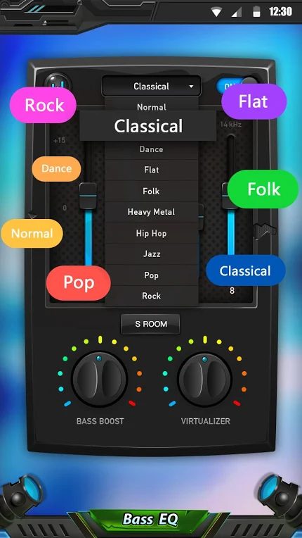 Equalizer & Bass Booster - presets