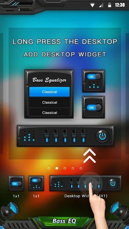 Equalizer & Bass Booster - widget