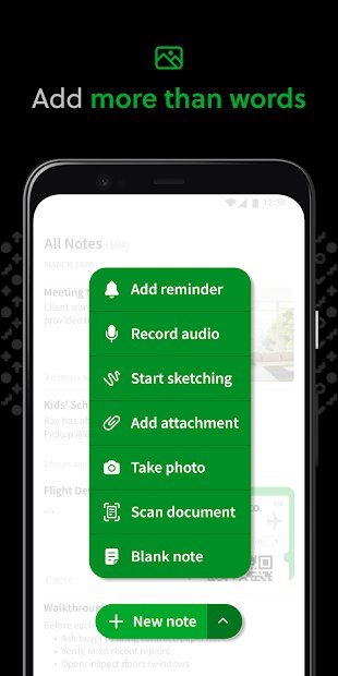 Evernote lists.