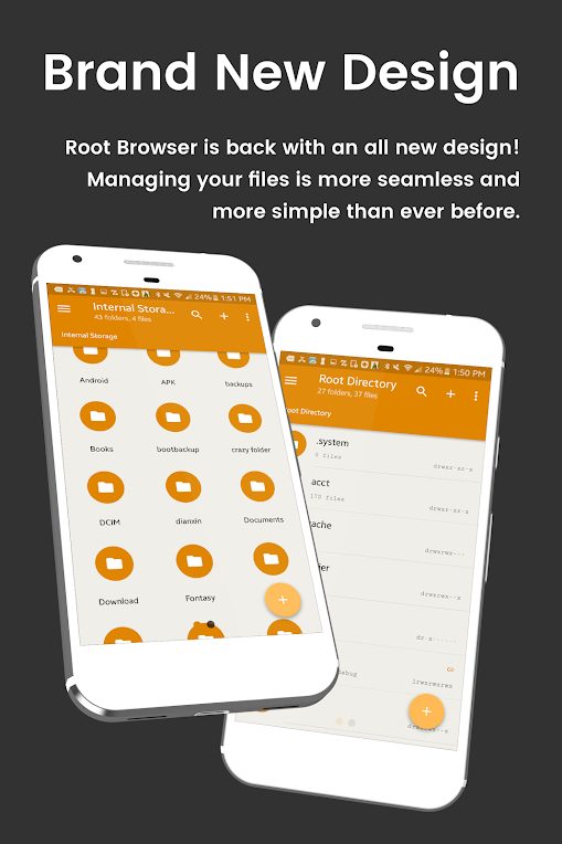 File Explorer Root Browser new design